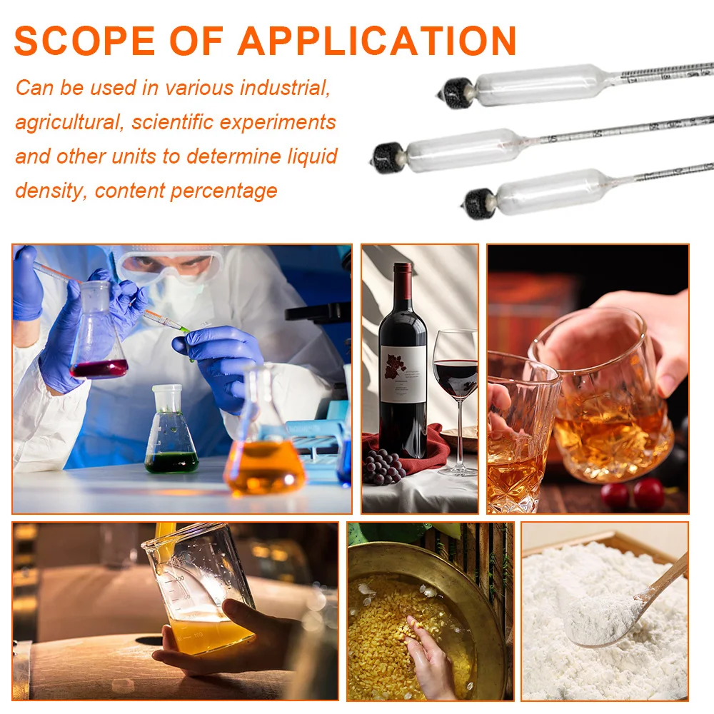 4 шт. спиртометр в деревянной коробке