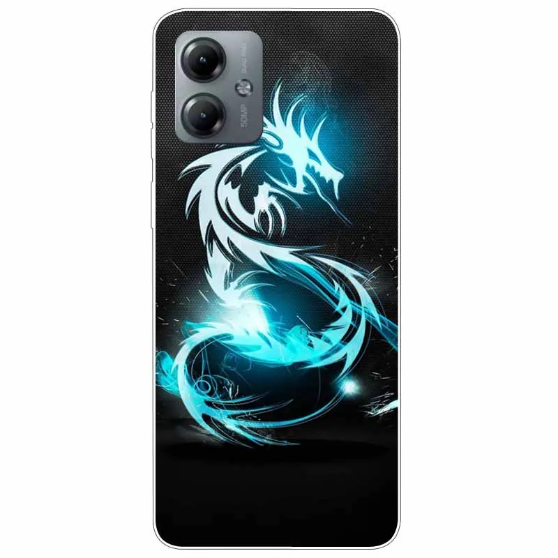 Чехол для Motorola Moto G14 с изображением животных |