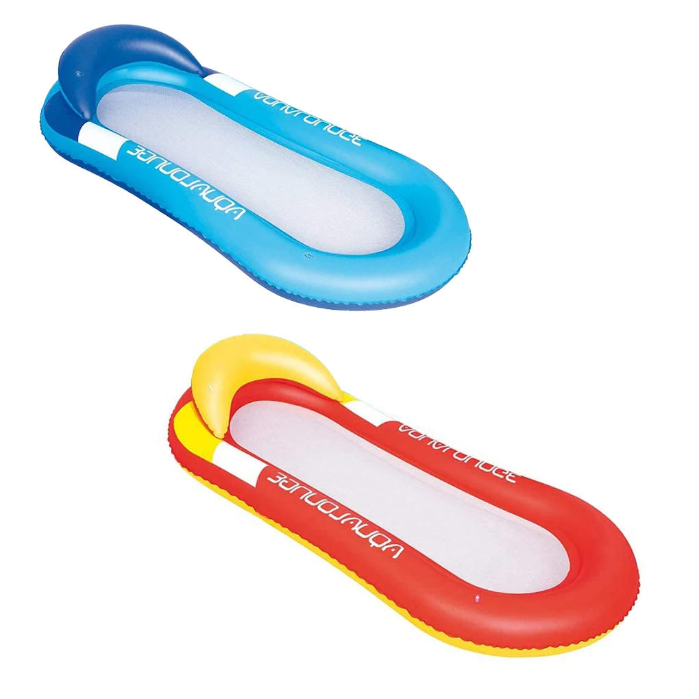 

Гамак для плавания, надувной плавающий плот, кровать для отдыха, ПВХ портативный бассейн, водная игра, красное кресло с откидывающейся спинкой