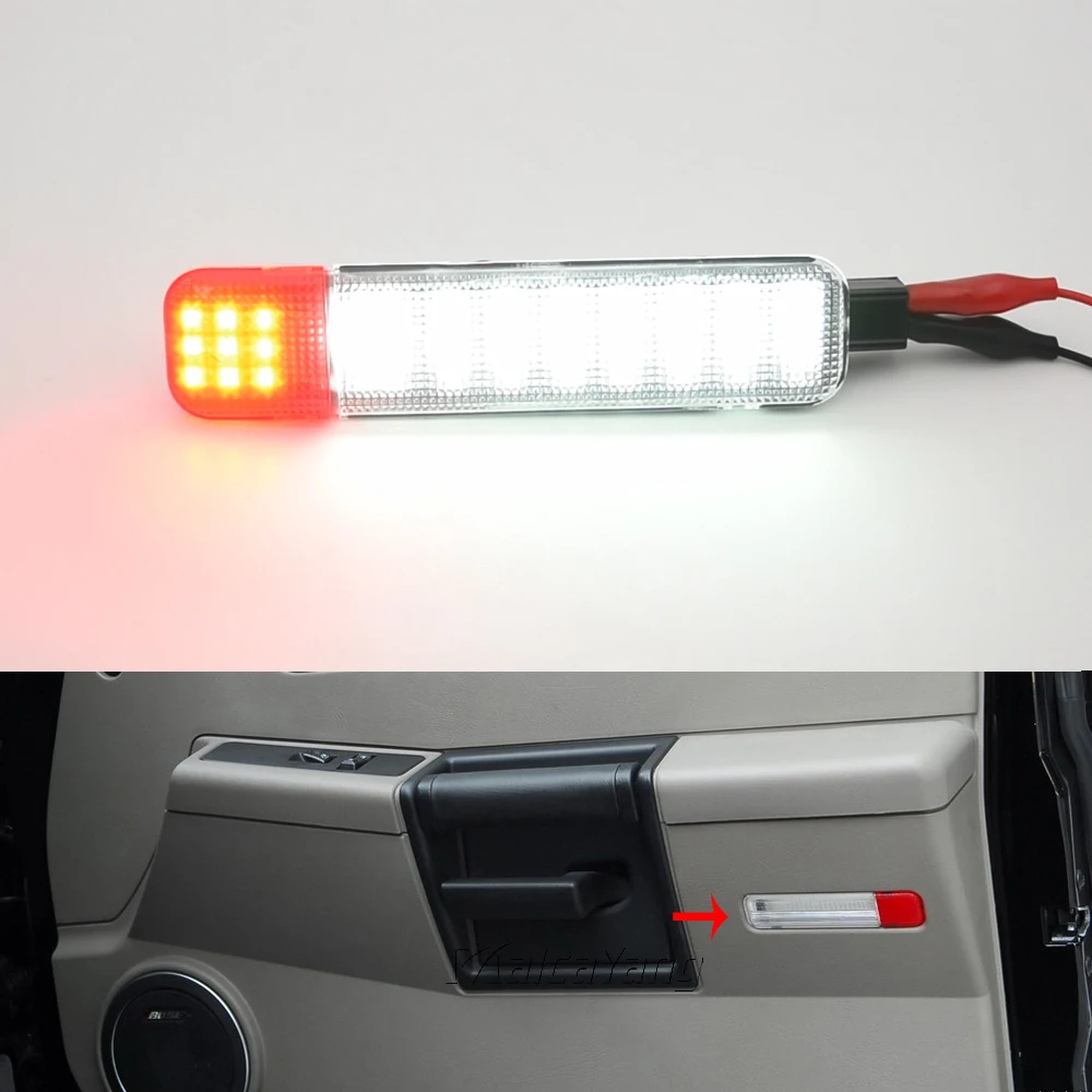 

2pcs Car Door Panel Courtesy Light Warning LED Lamp Luz For Chevrolet Silverado Classic 1500 GMC Yukon Cadillac Hummer H2 New