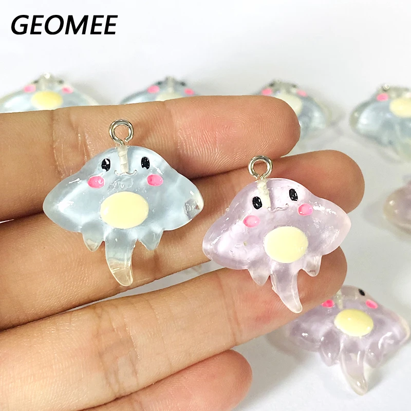 10 шт. смоляные плоские лучи Манта маленькие подвески в виде рыбок милый