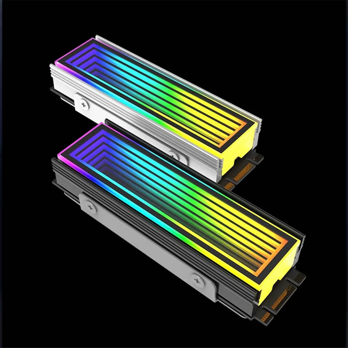 Компьютерный радиатор M.2 ARGB 2280 SSD M2 для ПК RGB Nvme охладитель бесконечный эффект
