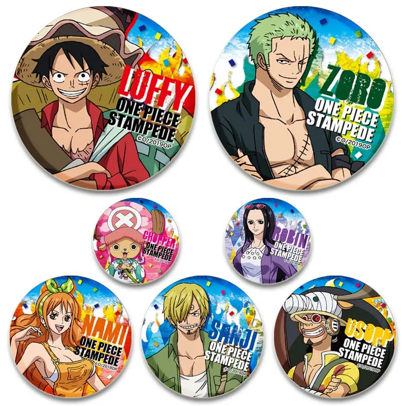 

Cute Anime Brooches for Women 58mm Round Pins Cosplay Cartoon Figure Badge Backpacks Clothes Jewelry Accessories Fans Gifts