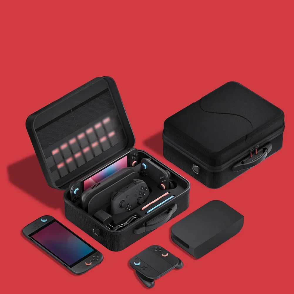 Фото Универсальная водонепроницаемая сумка для хранения для Nintendo Switch 2, портативный стильный дорожный чехол с плечевым ремнем, игровой аксессуар №3