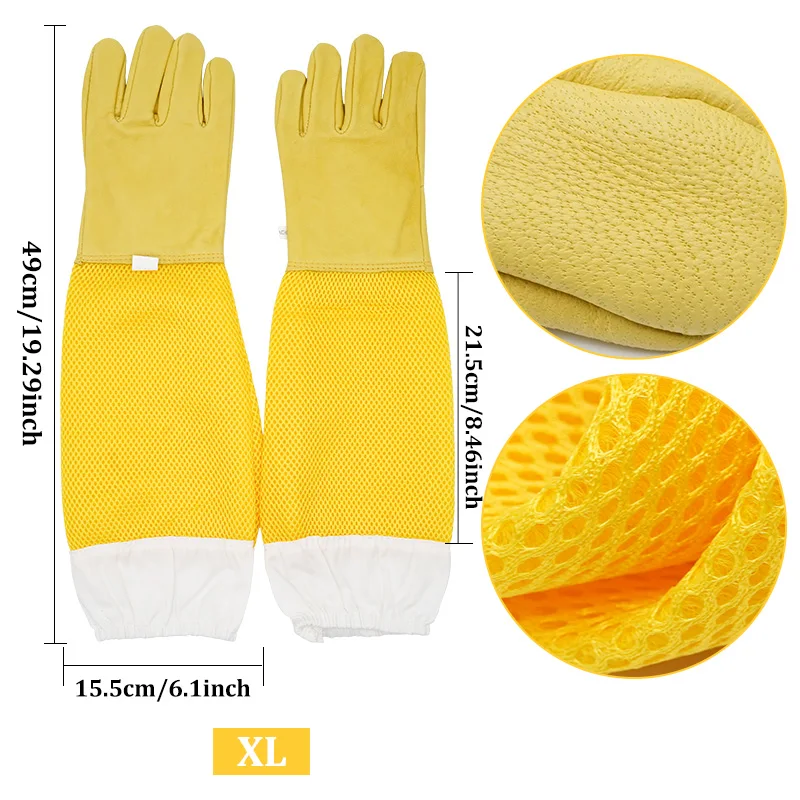 

Профессиональные перчатки для пчеловода JIECARE Bee gloves
