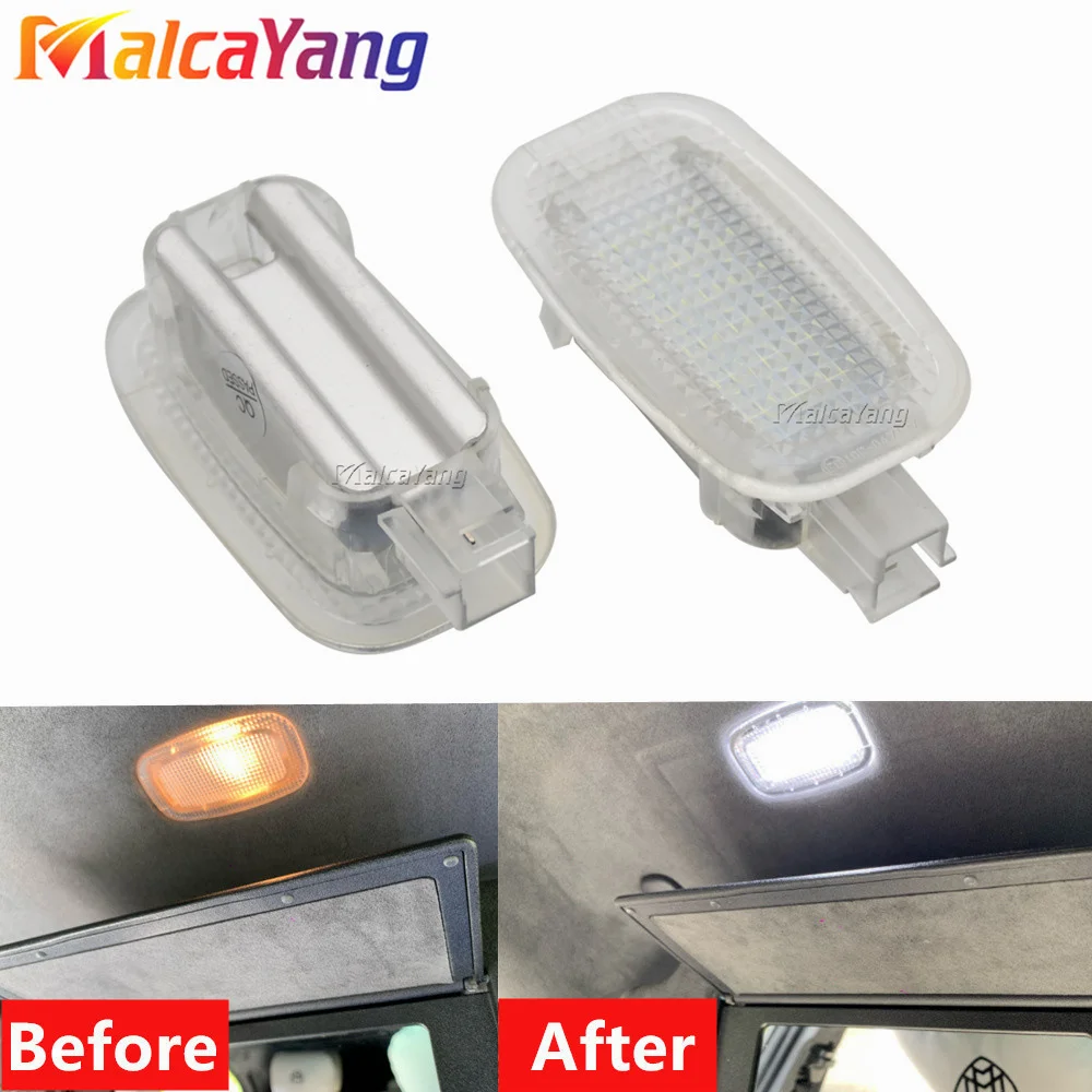 2PCS Car Door Footwell Luggage Trunk Vanity Mirror Glove Box Light For Benz W164 W169 W204 W212 W221 W245 W463 X164 X204 W216 - купить по