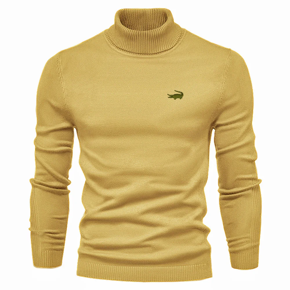 2023 Spring Autumn New Brand Printed Dropshipping Men Turtleneck Fashion Sweatshirts Hip Hop Clothing Pullover Harajuku Tops