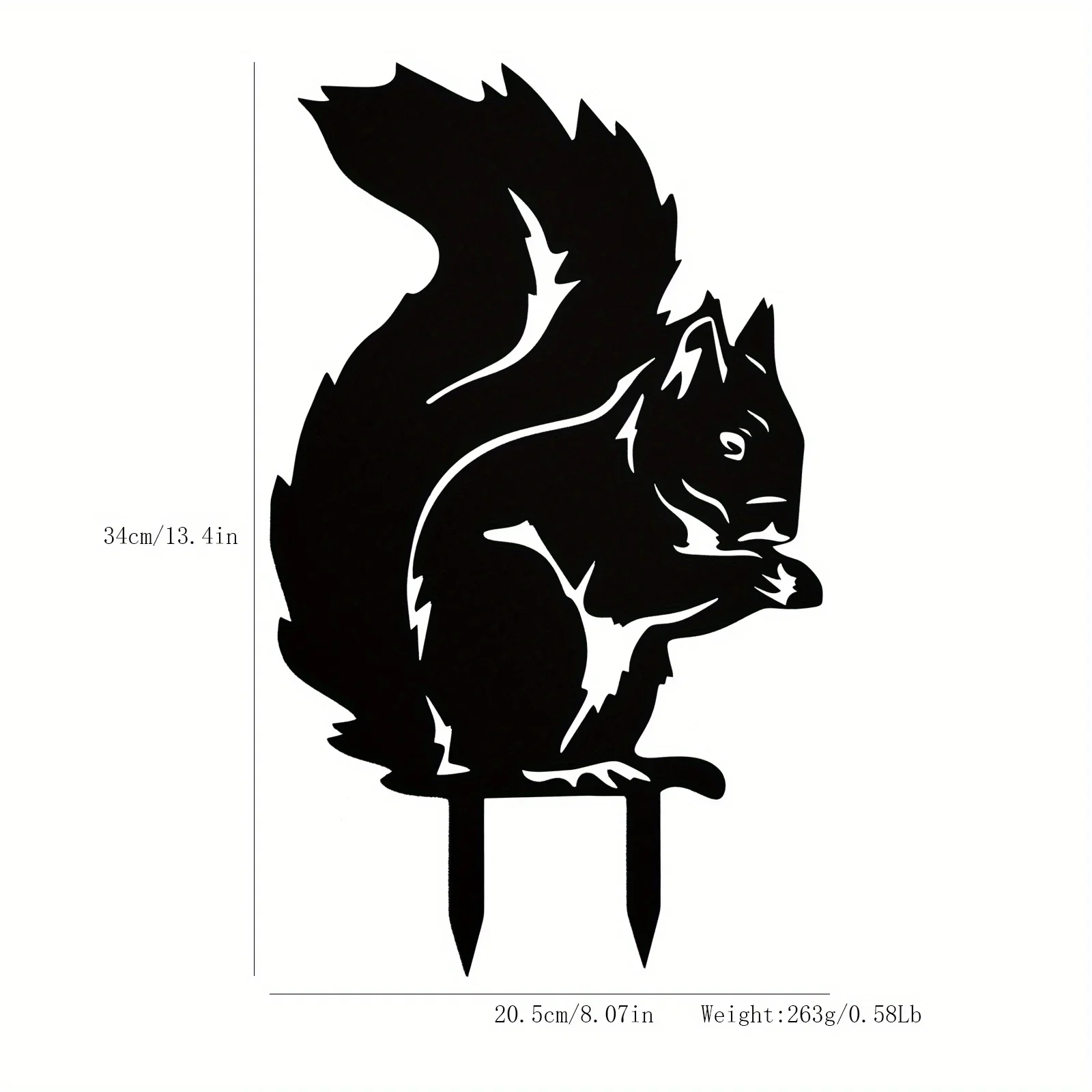 Декоративный Металлический Садовый Кол - Дизайн Белого Кролика С Художественным