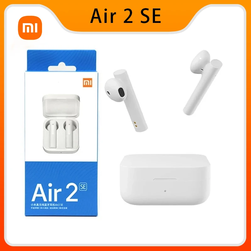 Original Xiaomi Air 2 SE TWS Bluetooth 5.0 Headset Mi True Wireless Automatic Pairing Link Microphone Noise Reduction Earbuds Or