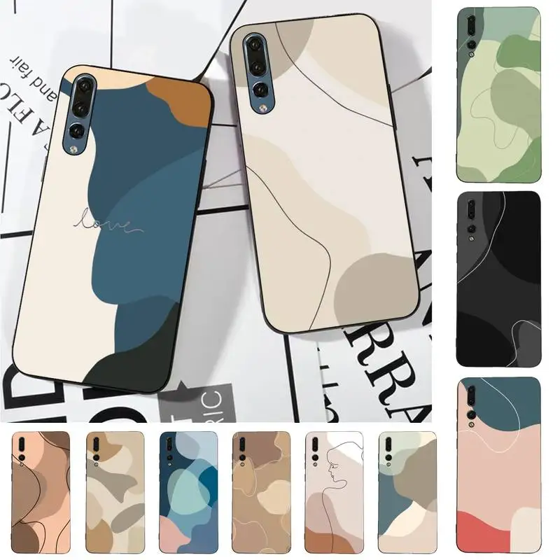 

Abstract Geometry Phone Case for Huawei P30 40 20 10 8 9 lite pro plus Psmart2019
