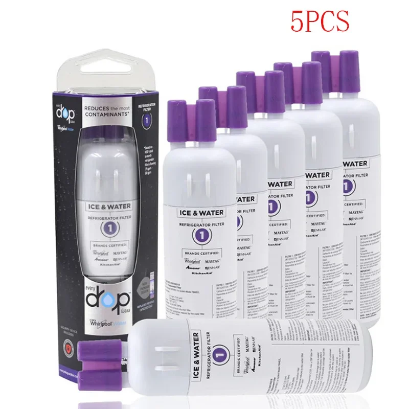 1 шт. 5 замена фильтра для воды на холодильник Everydrop Whirpool EDR1RXD1 W 10295370 A 9081 Drop Filter P8RFWB2L