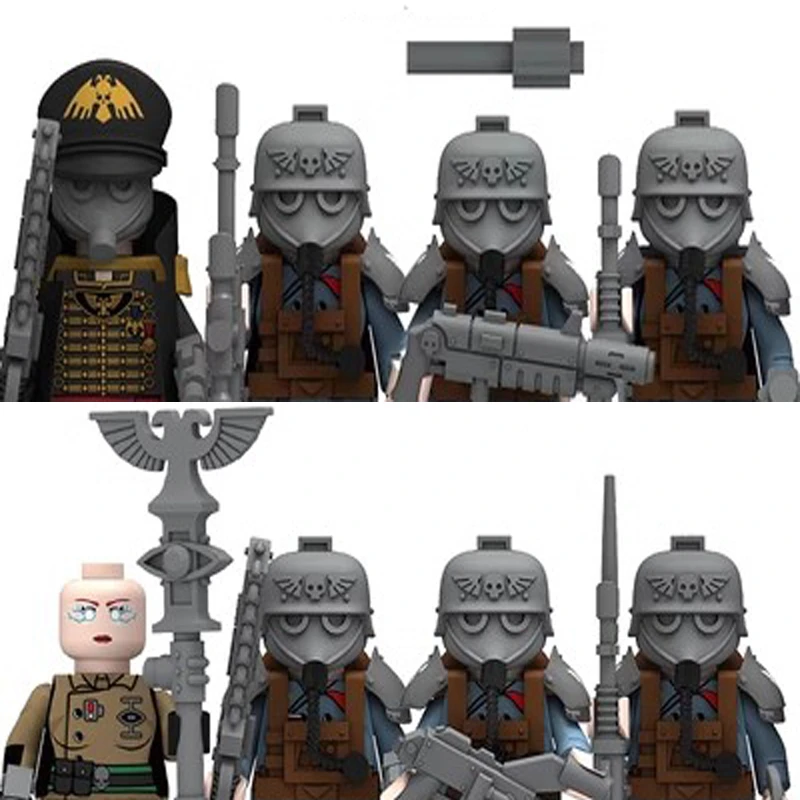 

Imperial Guard Military Soldier Building Blocks Kit War Scene Battle Robot BattleMechs Bricks Assemble Toys Boys Gift