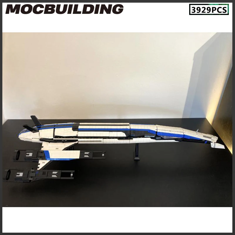 Space MOC Building Block Normandy SR-2 Spaceship DIY Brick Alliance Fighter Model Toy Christmas Gift Birthday Collection Present