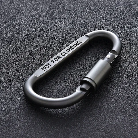 Алюминиевый карабин с защелкой - изображение