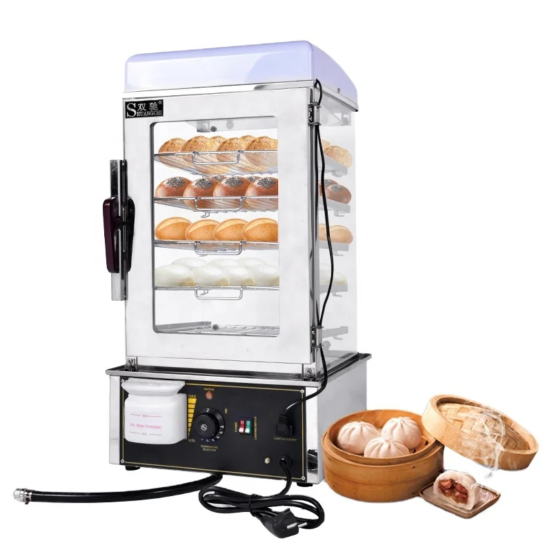 

Electric food steamer 5 layers commercial frozen bun bao warming showcase industrial bun warmer display
