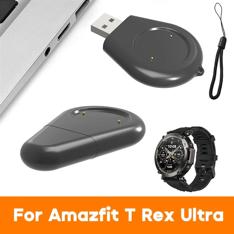 

Smartwatch Stable Dock Stand Bracket Compatible for TRexUltra USB Charging Cable Holder Power Adapter Holder