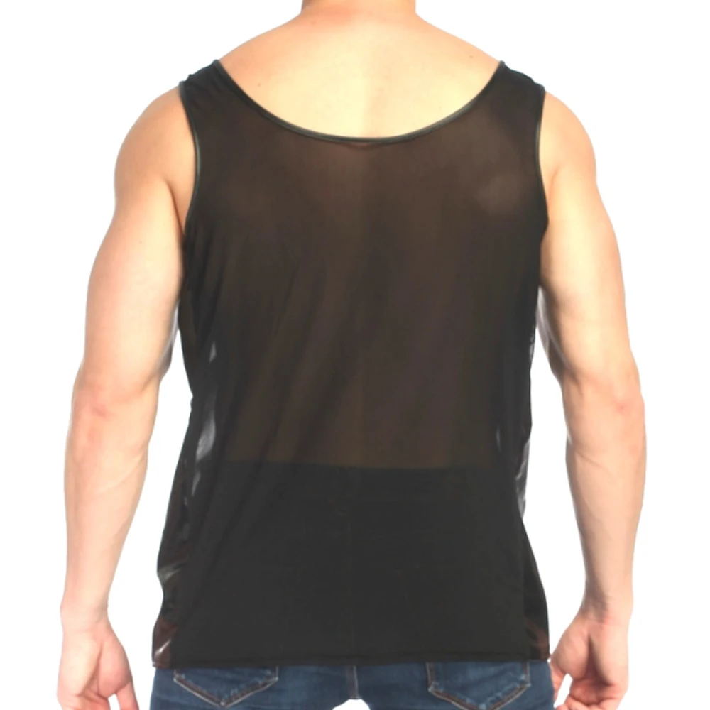 Рисунок 5 - Сексуальные мужские ультратонкие сетчатые майки FYXLJJ