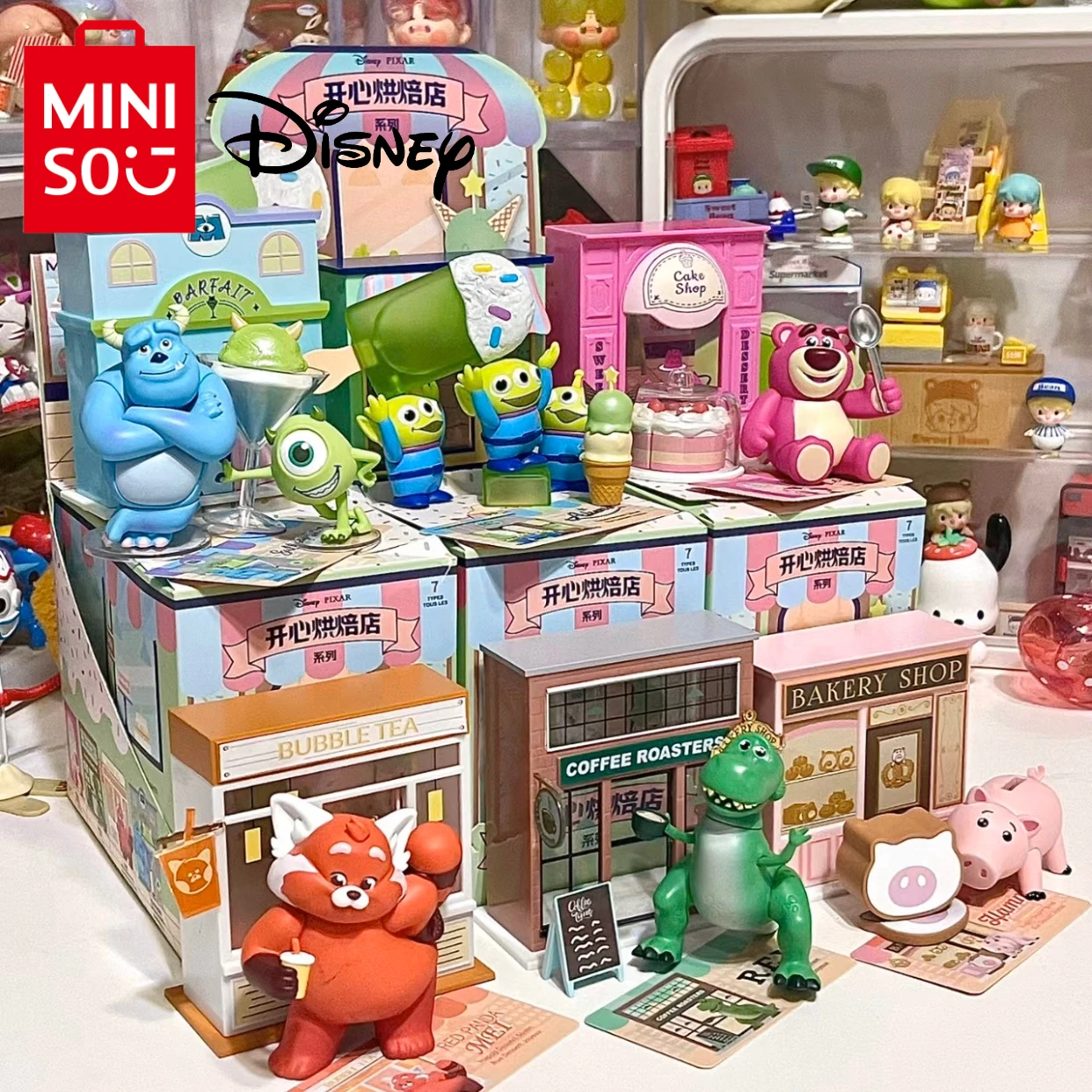 Оригинальная модель MINISO Pixar счастливый десерт уличная серия Женская фигурка