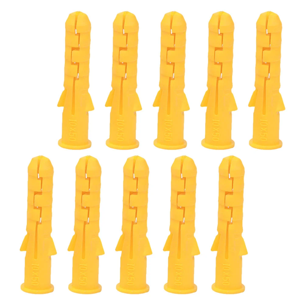 

200pcs Ribbed Plastic Anchor Wall Expansion Tube For Drywall Maintenance