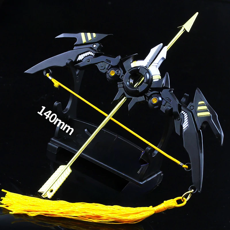 

Игрушечное оружие из аниме, охватывающее 14 см, Hou Yi, стиль Альфа, стрела, лук из цинкового сплава, модель оружия, украшение, коллекционные игрушки