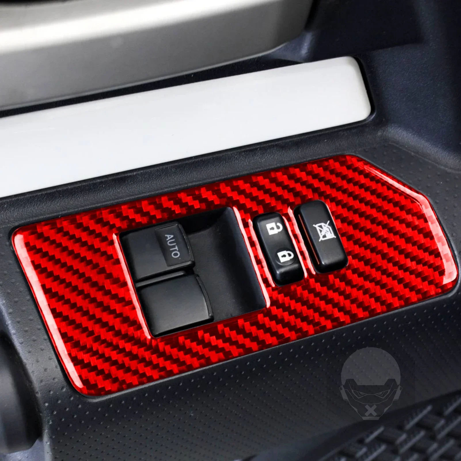Фото Для Toyota FJ Cruiser 2007-2023 аксессуары из углеродного волокна, салон автомобиля, окна, панель управления, накладка, наклейка, украшение №4