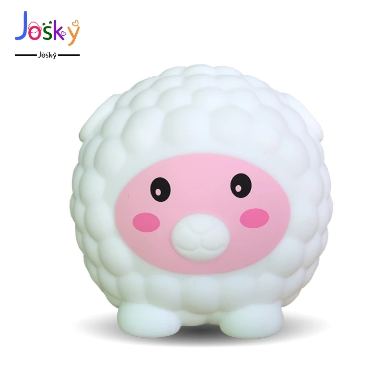 Креативный подарок Цветной силиконовый ночник sSheep прикроватный для спальни с