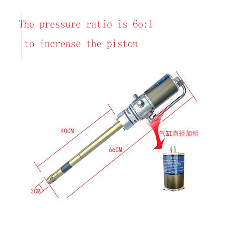 Pneumatic Butter Machine High Pressure Lithium Base Grease Oiler High Pressure Pump Head Pressure Regulating Valve Oil Water Sep