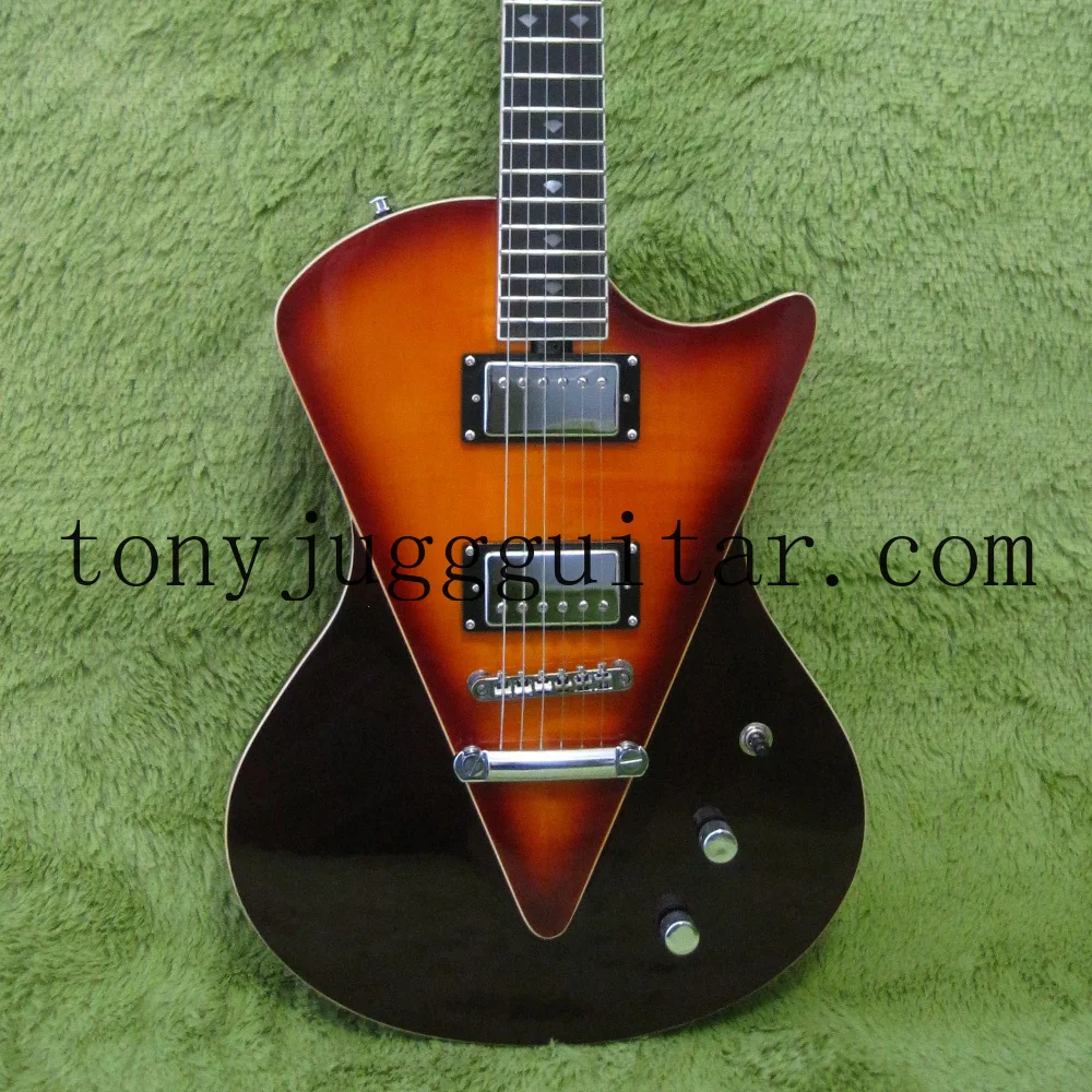 Пользовательская электронная гитара Ernie Ball Music Man Armada разделенная Sunburst 2014