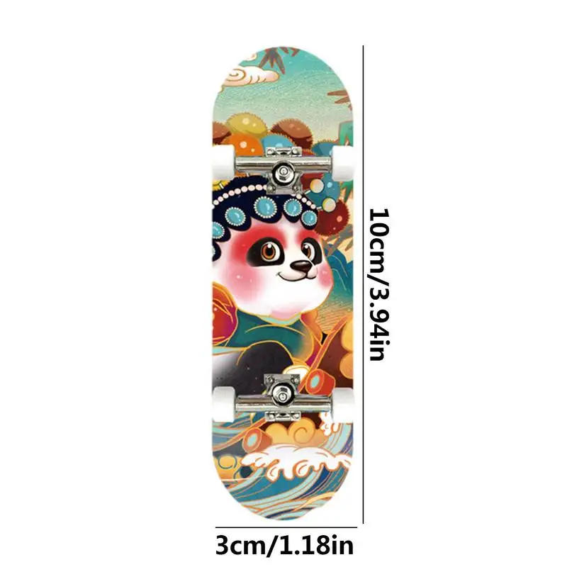 Мини-скейтборд для пальцев игрушка с двусторонним узором профессиональные