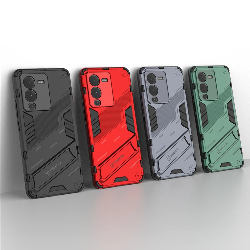 

For Vivo V25 Pro Cover Case For Vivo V25 Pro Capas Shockproof Phone Bumper Kickstand Holder Cover For Vivo V25 Pro V25E Fundas