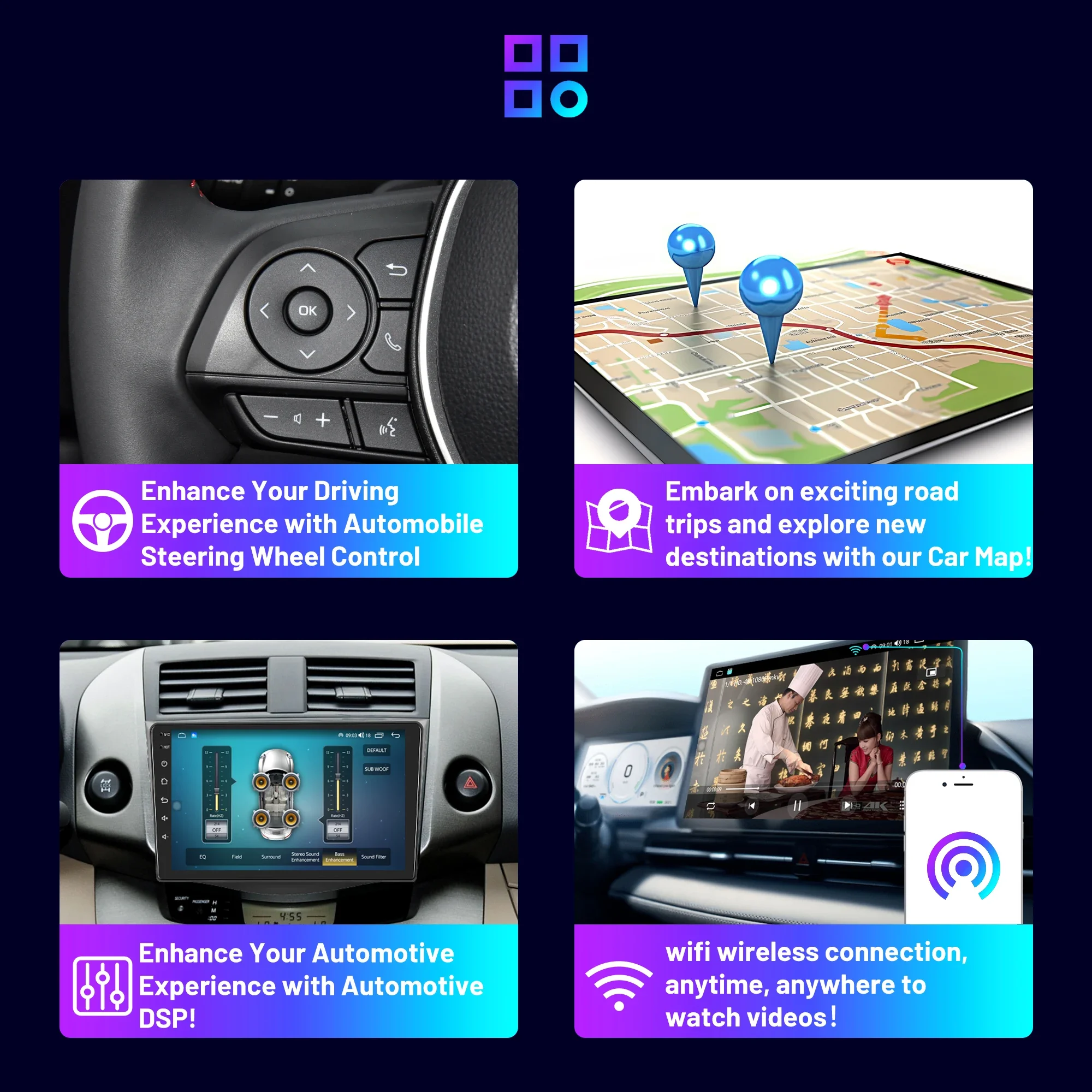 9 &quotAndroid 13 Автомобильный радиоприемник для Toyota RAV4 Rav 4 2005-2013 Apple Carplay Мультимедийный