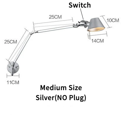 

Настенный светильник MOFEI E27 серебристый/черный