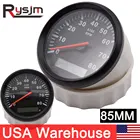 HD Универсальный 85 мм Автомобильный судовой тахометр с датчиком 8000 обмин светодиодный водонепроницаемый Тахометр 12 В24 В светильник переключения передач мотоцикла обмин