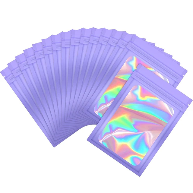 

Голографические пакеты с защитой от запаха 50 шт.