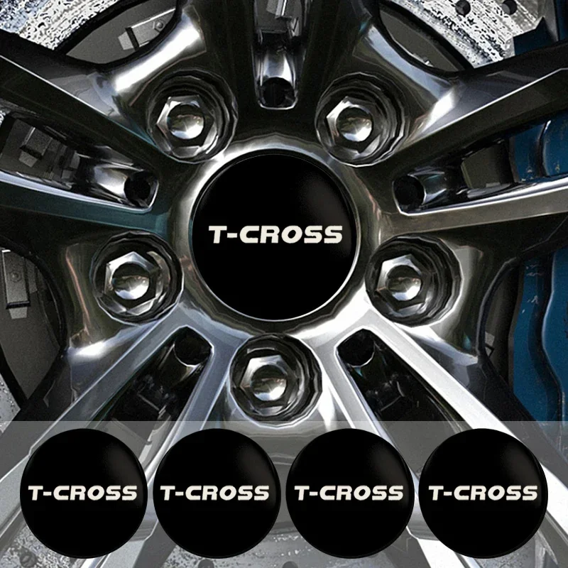 4 шт. 56/60/65 мм наклейки на центр колеса автомобиля для T-cross Logo Touareg Lamando Lavida POLO Passat