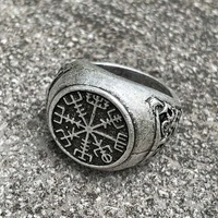 nostalgia viking vegvisir symbol runic compass slavic scandinavian norse jewelry wicca mens signet rings vikings accessories