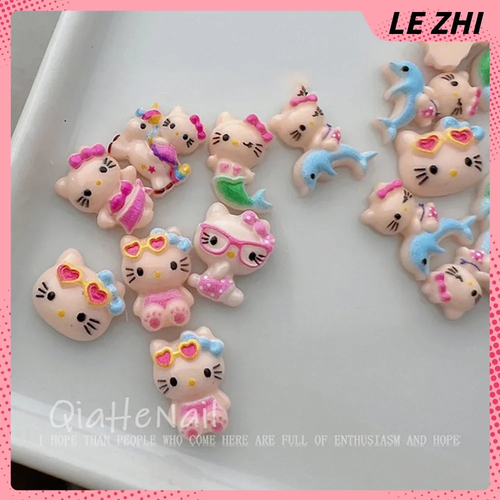 20 шт. праздничное изменение цвета бикини Hello Kitty очаровательные наклейки для