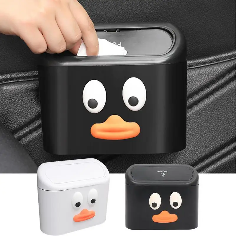 

Car Trash Can Anti Leak High Quality Duck Face Vehicle Garbage Bin Versatile Convenient Auto Waste Receptacle Car Accessories