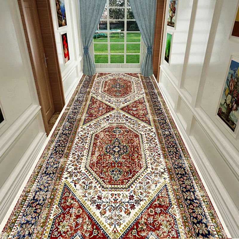 Modern Long Carpet For Stairway Nordic Corridor Hallway Carpet for Living Room Home Hotel Aisle Runner Rug Anti-slip Kitchen Mat