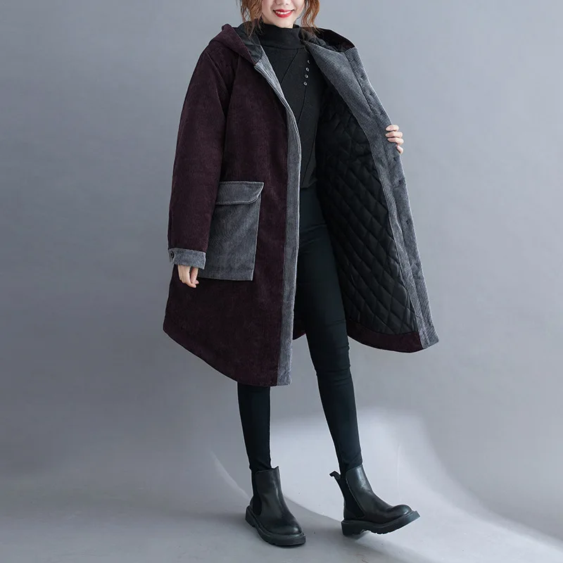 New Winter Women's Cold Coat Parkas Super Hot Coats Jackets Harajuku Hooded Padded Jacket Korean Fashion Coat Cheap Wholesale
