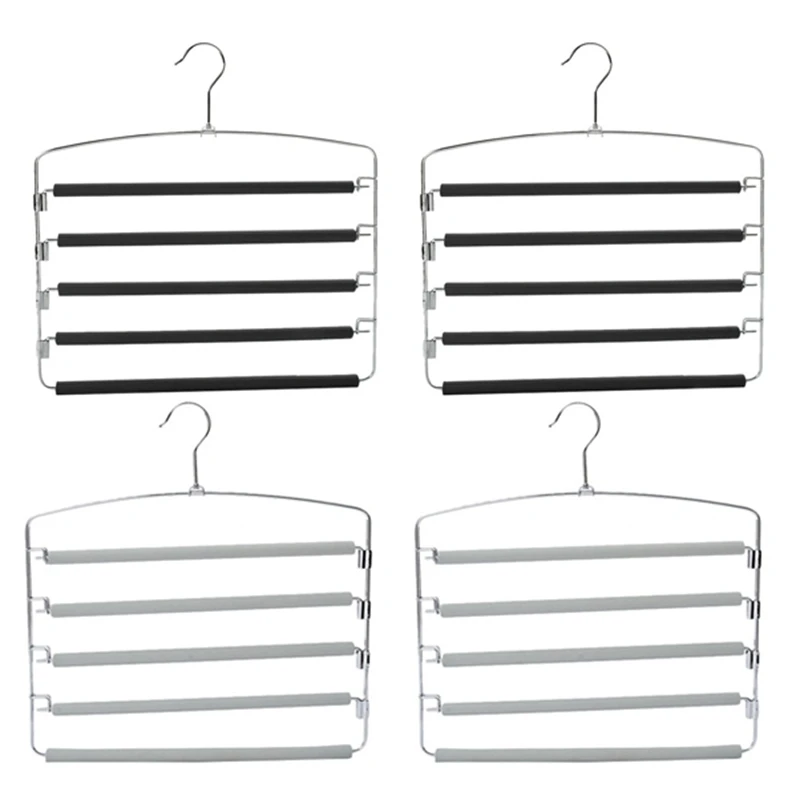 Вешалки для брюк несколько вешалок с поворотными рычагами 5-слойный органайзер