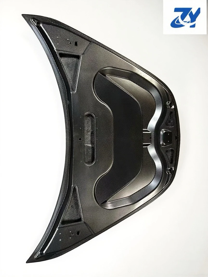 Фото Подходит для McLaren 540S 570S 570GT, сухой капот двигателя из углеродного волокна 540C 570S N-типа, высококачественный автомобильный капот из сухого углеродного волокна №4