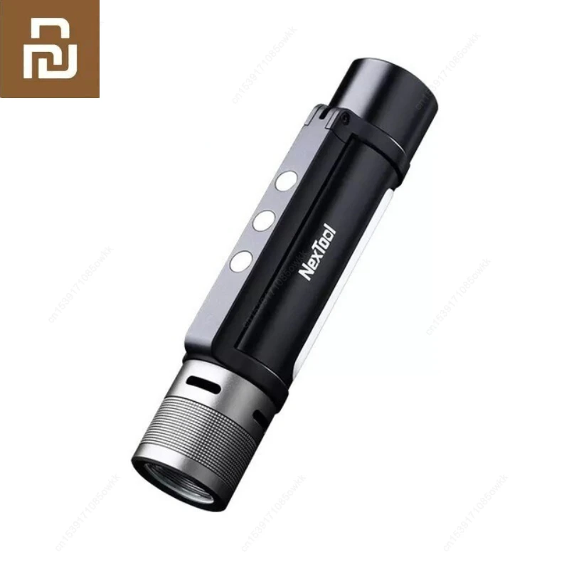 

Youpin NEXTOOL 1200lm Outdoor Flashlight Dual-light Zoomable Alarm Flashlight USB-C Rechargeable Mobile Power Bank Work Light