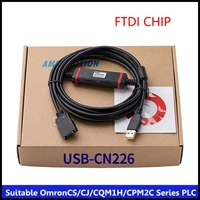 cnc suitable for omron cscjcqm1hcpm2c plc programming cable usb cn226 data plc download line