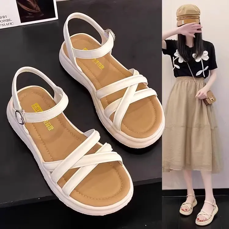 

Women Sandals Summer 2023 Shoes 4cm Heels Sandals for Wedges Casual Pu Platform Shoes Wholesale Dropshipping Platform High Heel