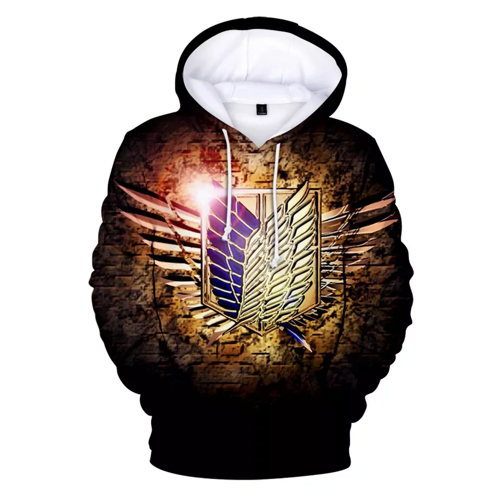 

2023New On Titan Hoodies Men/Women Sweatshirt Anime 3D print Hoodie Attack On Titan Men'S Hoodies Autumn Winter Tops