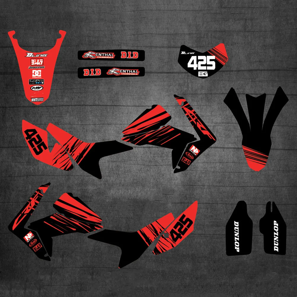 Бесплатные пользовательские цифры CRF 2012 л/м графические наклейки для Honda CRF250L CRF250M