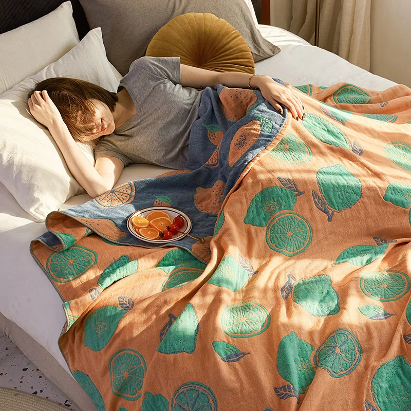 Summer Adult Children Student Dormitory Cover Blanket Bedspread Air Conditioning Thin Sofa Bed Picnic Beach | Дом и сад