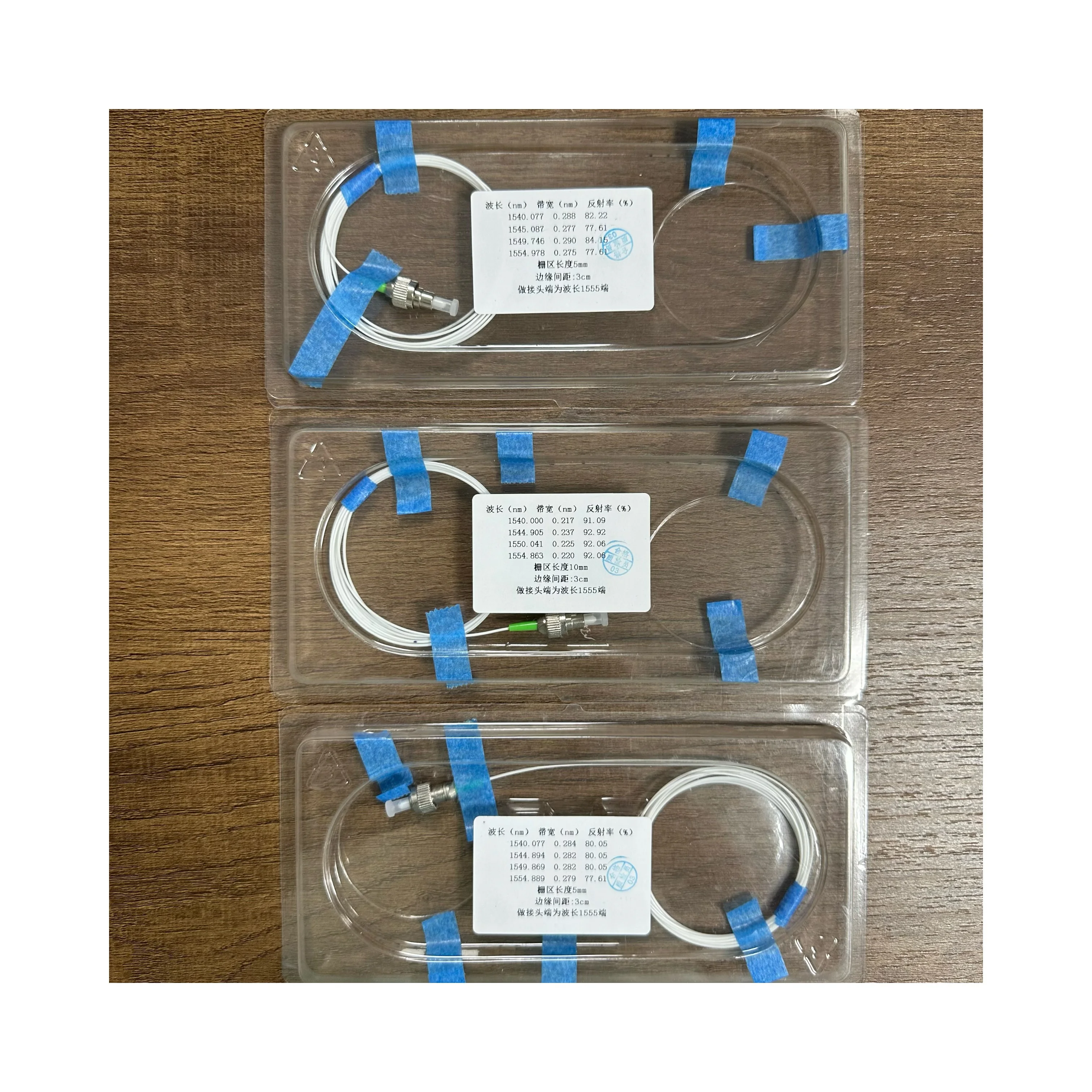 FBG оптический 1540/1545/1550/Нм Центральная волна длина односторонний соединитель FC