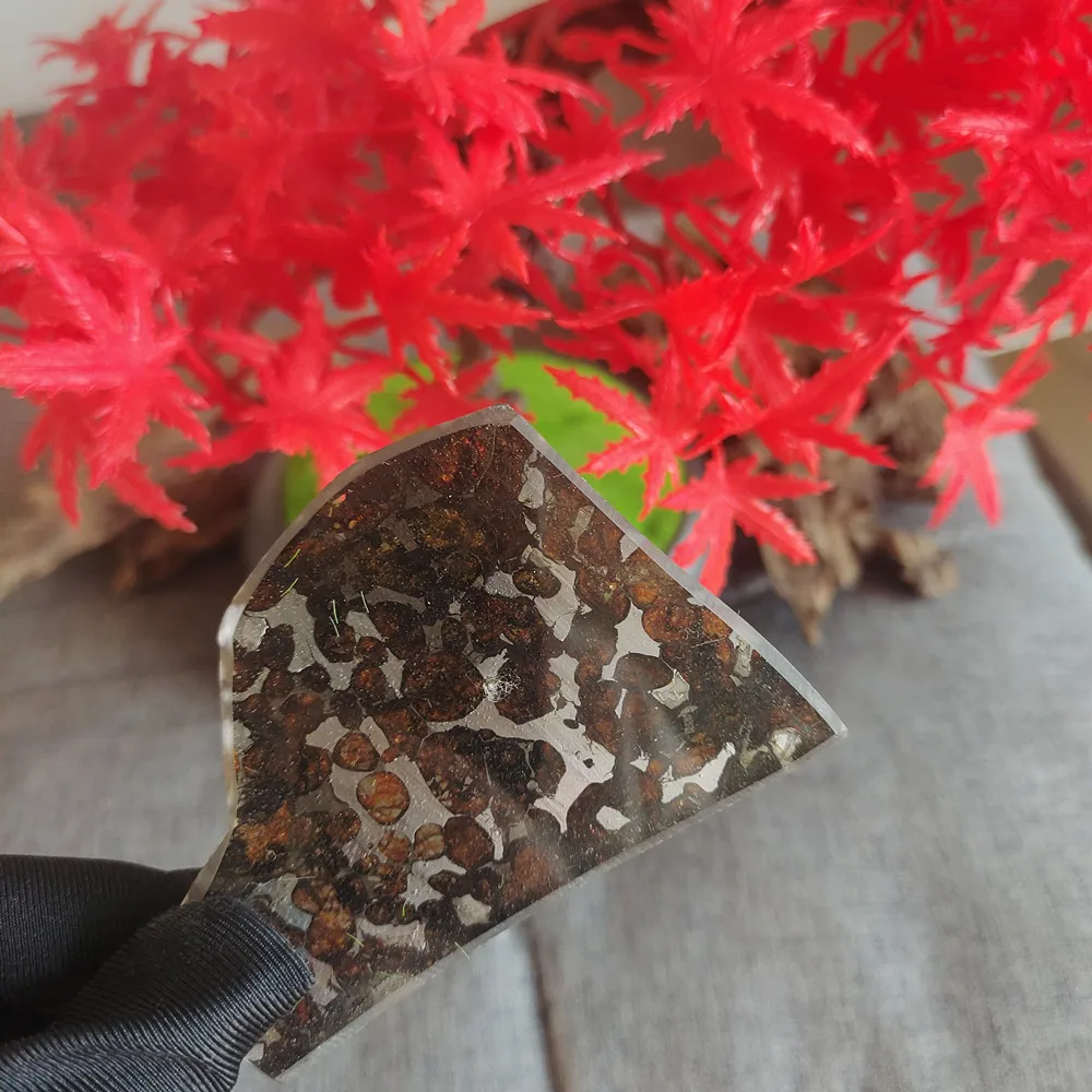 28 9 г серио паллазит метеорит натуральный оливин коллекция образцов-из Кении-TA349